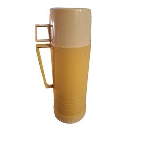 Vintage Thermos Plastic Vacuum Bottle with Glass Liner 16 ounces